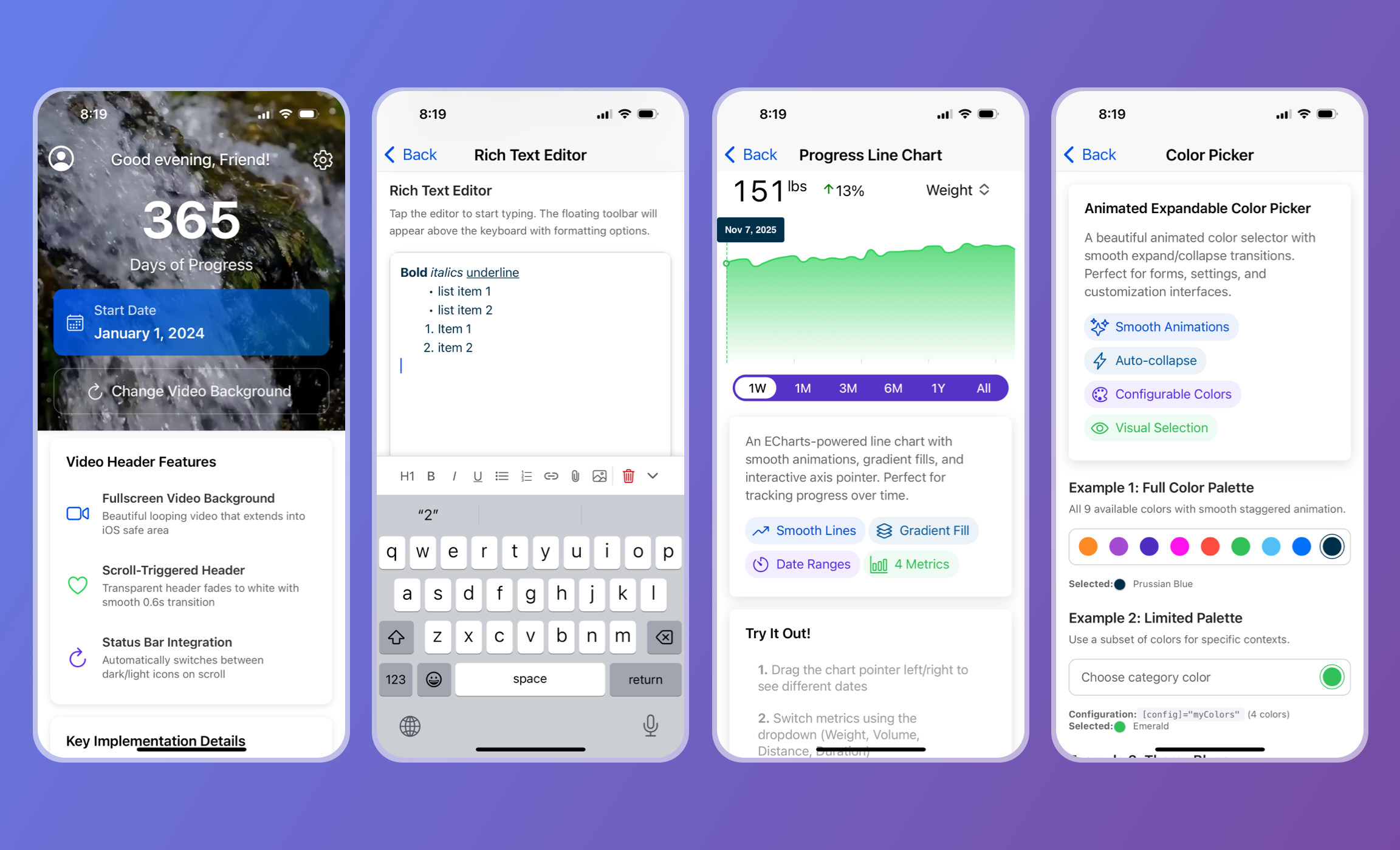 UpStart Components Platform Screenshot